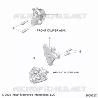 BRAKES, PINZA FRENO ANTERIORE AND REAR