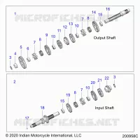TRASMISSIONE, INPUT/OUTPUT SHAFT ASM.