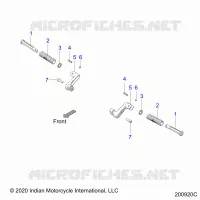 CHASSIS, FOOTPEG, PASSENGER