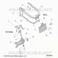 CHASSIS, LICENSE PLATE HOLDER