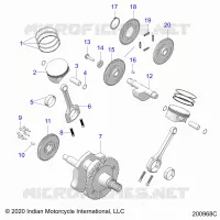 ENGINE, PISTON AND ALBERO MOTORE