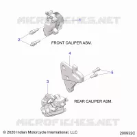 BRAKES, PINZA FRENO ANTERIORE AND REAR