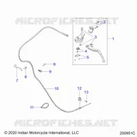 CONTROLS, LEVA FRIZIONE AND CABLE