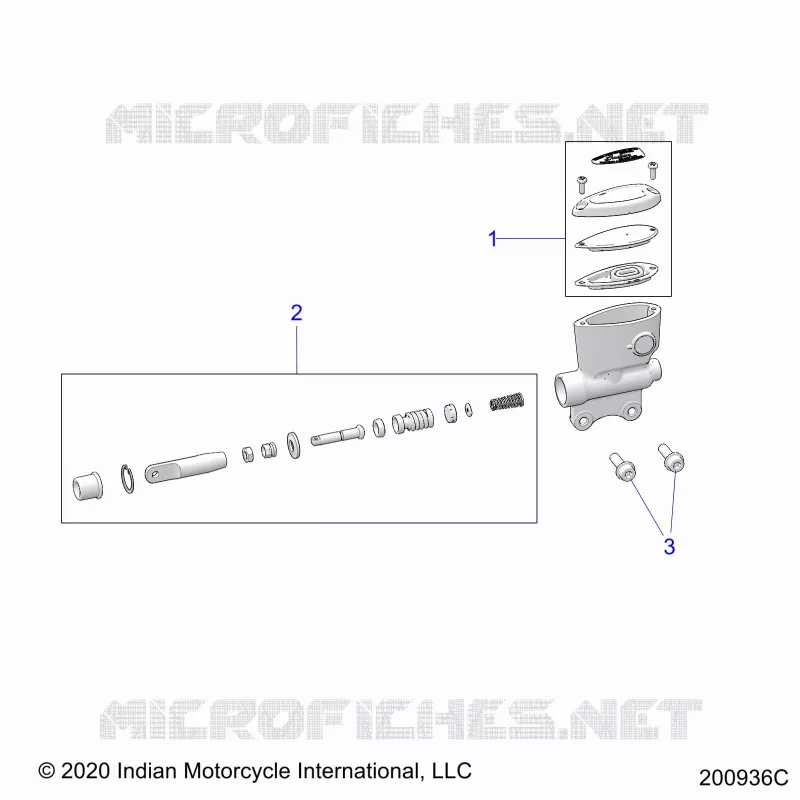 FRENO POSTERIORE, MASTER CYLINDER