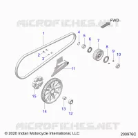 TRASMISSIONE, DRIVE SPROCKET, BELT AND GUARD