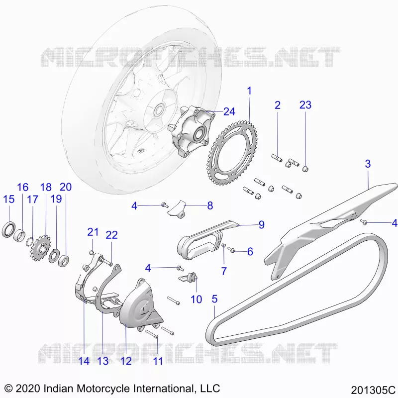 TRASMISSIONE, SPROCKETS, GUARDS AND CHAIN