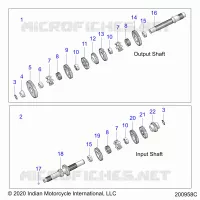 TRASMISSIONE, INPUT/OUTPUT SHAFT ASM.