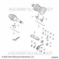 DRIVE TRAIN, FORCHE SHIFT AND DRUM