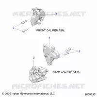BRAKES, PINZA FRENO ANTERIORE AND REAR