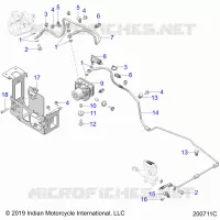 FRENOS, FRENO LINE, REAR, AND ABS MODULE ASM.
