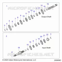 TRASMISSIONE, INPUT/OUTPUT SHAFT ASM.