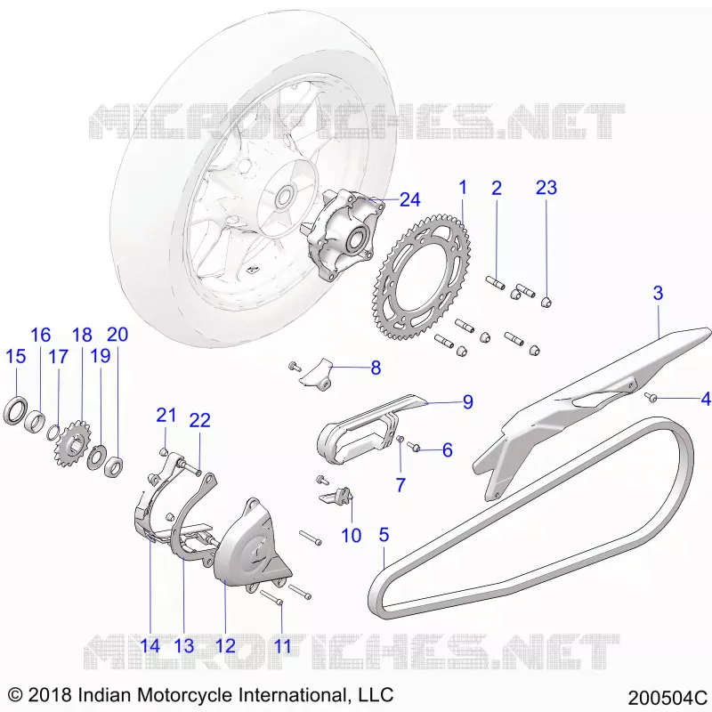 TRASMISSIONE, SPROCKETS, GUARDS AND CHAIN