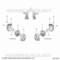 ELETTRICO, SWITCH CONTROLS, LH/RH