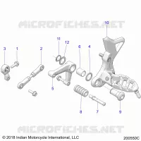 TRASMISSIONE, SHIFT PEDAL AND LINKAGE (FTR CHAMPIONSHIP EDITION)