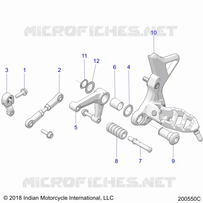 TRASMISSIONE, SHIFT PEDAL AND LINKAGE (FTR CHAMPIONSHIP EDITION)