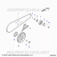 TRASMISSIONE, DRIVE SPROCKET, BELT AND GUARD