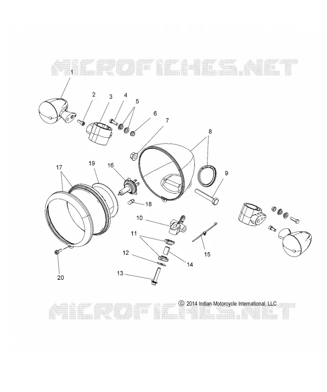 ELETTRICO, HEADLIGHT AND TURN SIGNALS