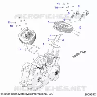 ENGINE, TESTA CILINDRO ASM.