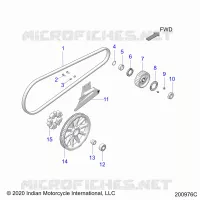 TRASMISSIONE, DRIVE SPROCKET, BELT AND GUARD