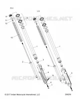 SUSPENSION, FRONT FORKS