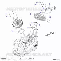 ENGINE, TESTA CILINDRO ASM.