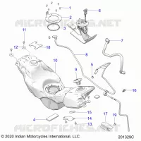 SISTEMA DI ALIMENTAZIONE CARBURANTE, FUEL TANK ASM.