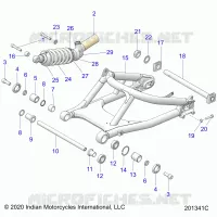 SOSPENSIONE POSTERIORE SWING ARM/SHOCK