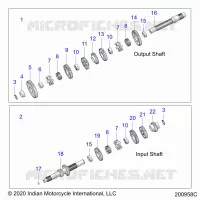 TRASMISSIONE, INPUT/OUTPUT SHAFT ASM.