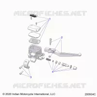 FRENO ANTERIORE, LEVER AND MASTER CYLINDER