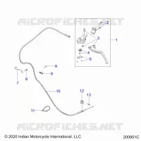CONTROLS, LEVA FRIZIONE AND CABLE