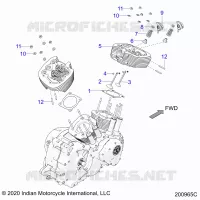 ENGINE, TESTA CILINDRO ASM.