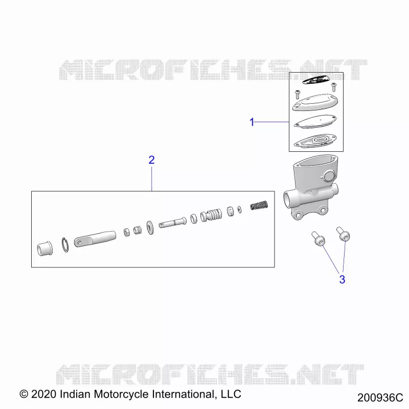FRENO POSTERIORE, MASTER CYLINDER