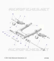 SOSPENSIONE POSTERIORE ASM., SWING ARM AND SHOCKS