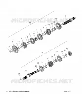 TRASMISSIONE, INPUT/OUTPUT SHAFT ASM.