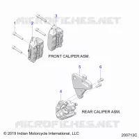 BRAKES, PINZA FRENO ANTERIORE AND REAR