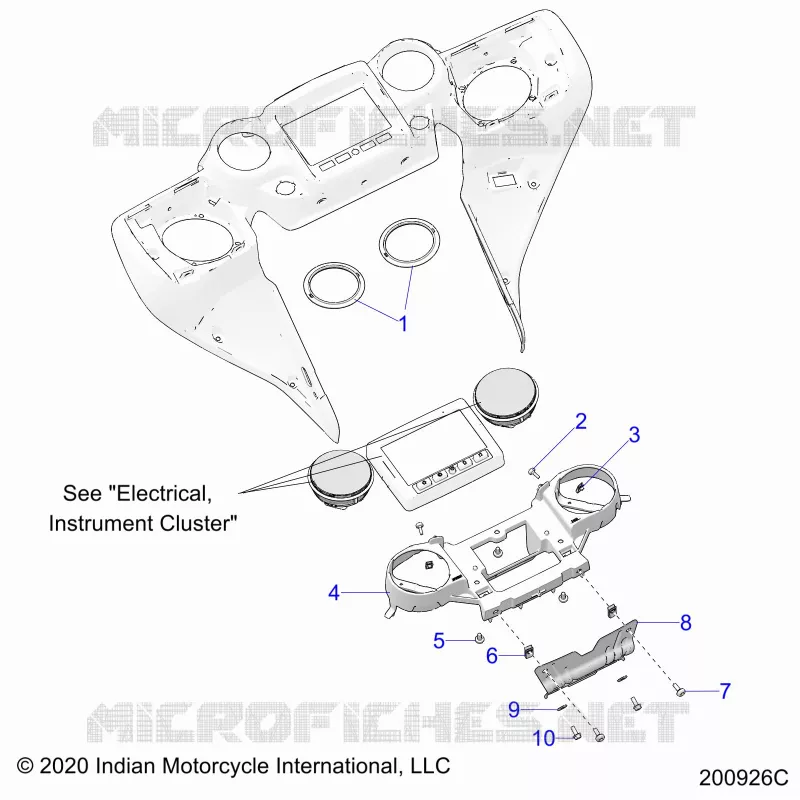 CARENATURA ASM, INSTRUMENT PANEL MNTG.