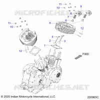 ENGINE, TESTA CILINDRO ASM.