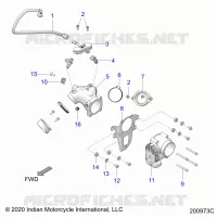 SISTEMA DI ALIMENTAZIONE CARBURANTE, FUEL CLAM SHELL/THROTTLE BODY