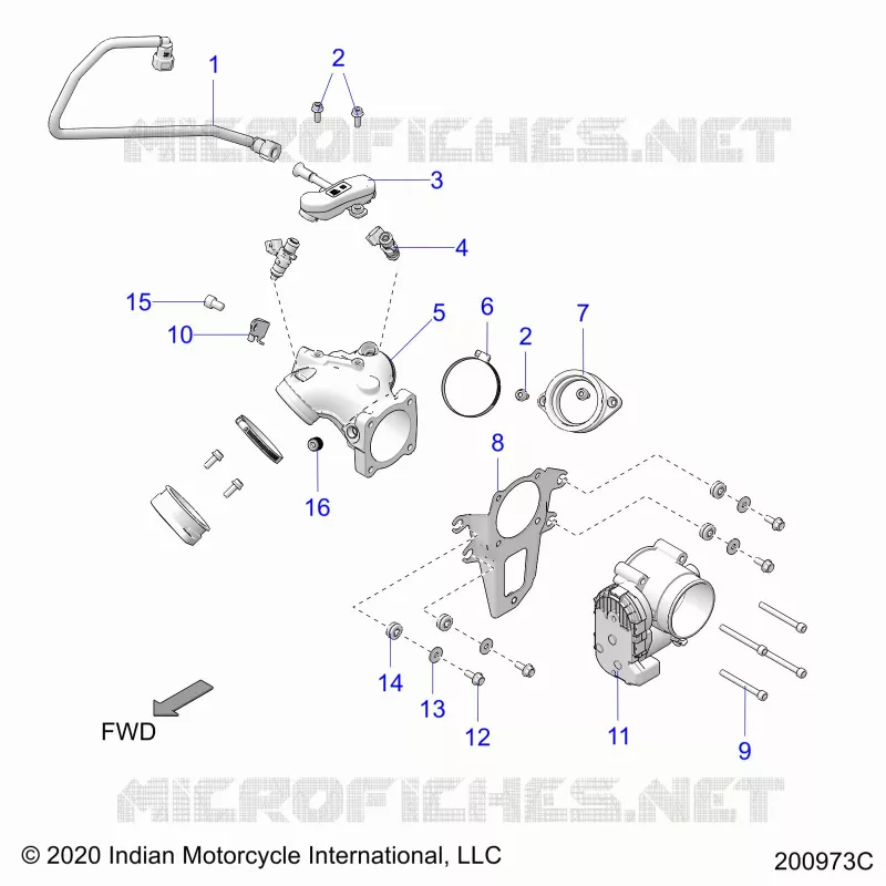 SISTEMA DI ALIMENTAZIONE CARBURANTE, FUEL CLAM SHELL/THROTTLE BODY