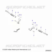 CHASSIS, FOOTPEG, PASSENGER