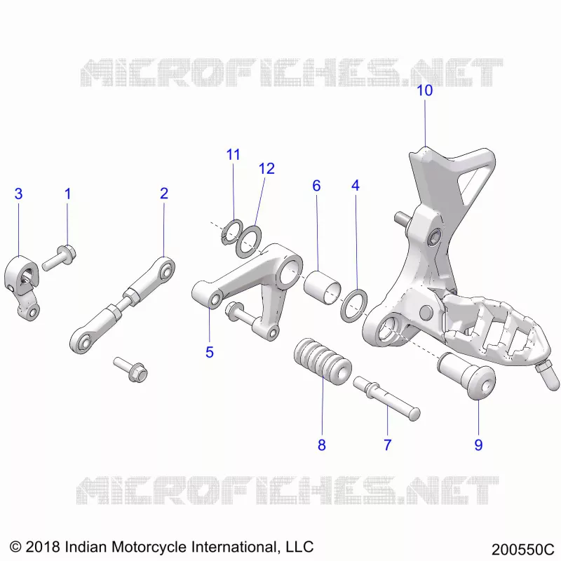 TRASMISSIONE, SHIFT PEDAL AND LINKAGE