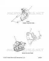 BRAKES, PINZA FRENO ANTERIORE AND REAR
