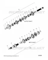 TRASMISSIONE, INPUT/OUTPUT SHAFT ASM.
