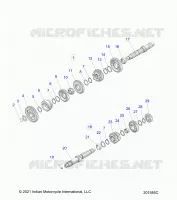 TRASMISSIONE, INPUT/OUTPUT SHAFT ASM