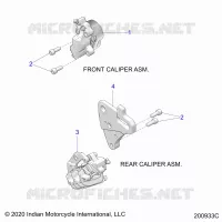 BRAKES, PINZA FRENO ANTERIORE AND REAR