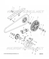 TRASMISSIONE, SPROCKETS, GUARDS AND BELT