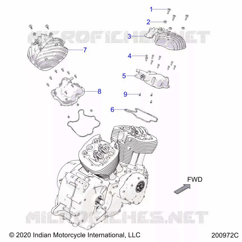 MOTORE, ROCKER COVERS