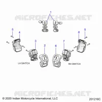 ELETTRICO, SWITCH CONTROLS, LH/RH