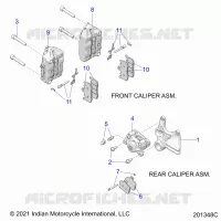BRAKES, PINZA FRENO ANTERIORE AND REAR