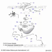 SISTEMA DI ALIMENTAZIONE CARBURANTE, FUEL TANK ASM.
